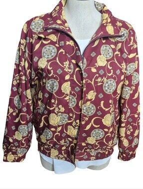 R&R Sport Vintage Lightweight Zip Front Jacket Size 12 (10 to 12)
